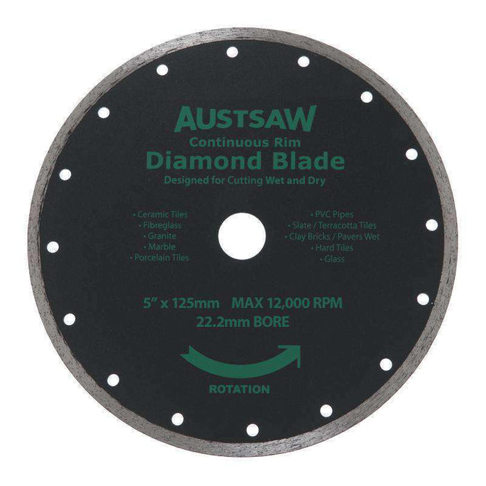 Sheffield Austsaw Diamond Cutting Blade Continuous Rim (3534653161544)