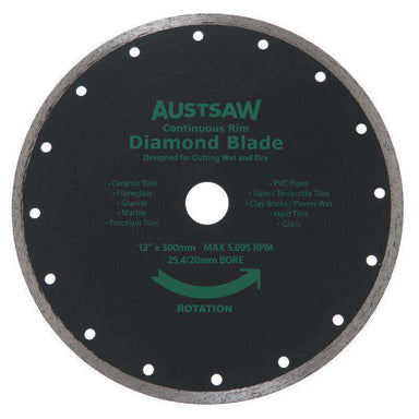 Sheffield AUSTSAW Diamond Blade Continuous Rim (250mm, 300mm)