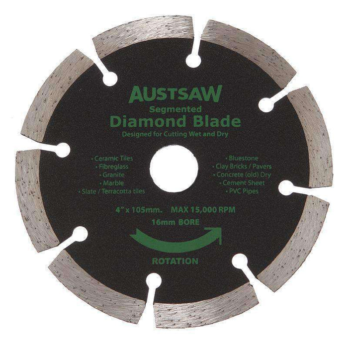 Sheffield AUSTSAW Segmented Diamond Cutting Blade (103mm, 115mm, 125mm)