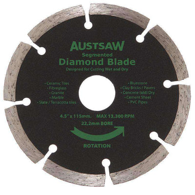 Sheffield Austsaw Gen Purpose Segmented Diamond Cutting Blade (3534652964936)