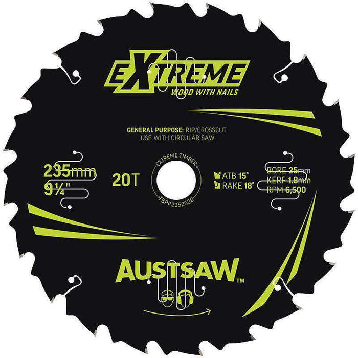 Sheffield Austsaw Extreme: Wood with Nails Blade Bulk Pack (x20)