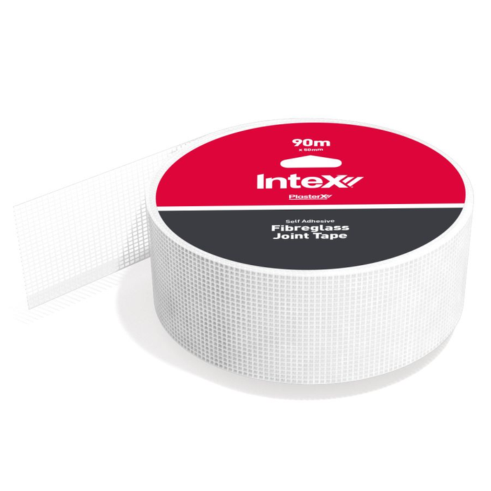 Intex PlasterX® Self-Adhesive Fibreglass Mesh Joint Tape x 90m Roll