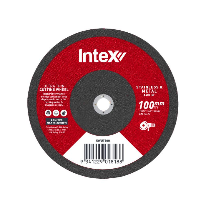 Intex Ultra Thin Metal Stainless Cutting Wheels Carton of 100 Pcs