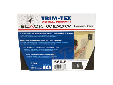 Wallboard Tools Black Widow Sanding Pads Trim-Tex Fine/Medium