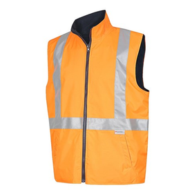 Workit Workwear Hi-Vis Reversible Vest With Reflective Tape