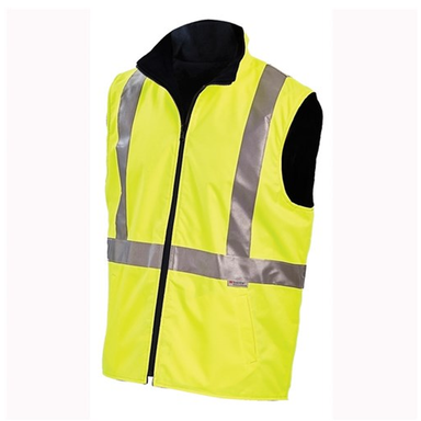 Workit Workwear Hi-Vis Reversible Vest With Reflective Tape