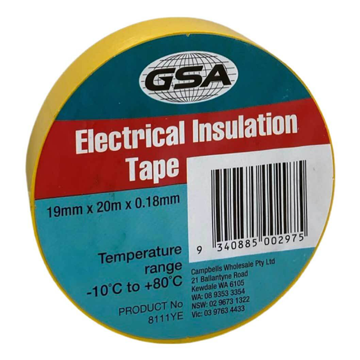 CW GSA Electrical Insulation Tape - 19mm x 20mtr