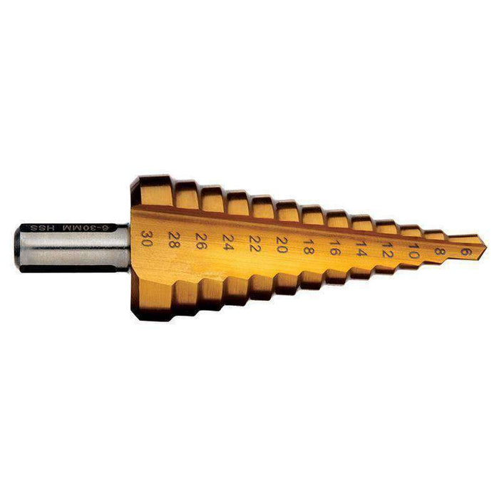 Sheffield Alpha 5-35mm Step Drills 2 Flute Straight Metal Metric 1Pce (3964633055304)