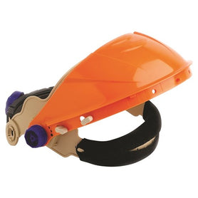 Pro Choice Orange Striker Browguard With Ratchet Harness