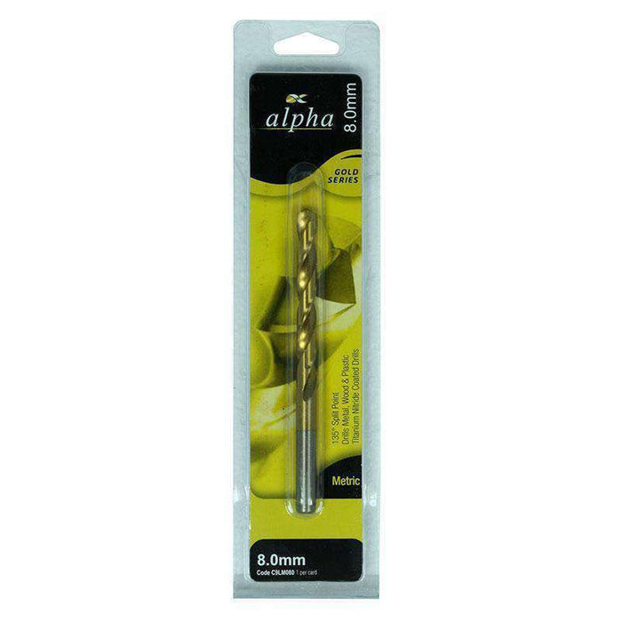 Sheffield ALPHA (17/64 - 3/8in) Imperial Gold Series Jobber Drill Bit Carded 1 Pce