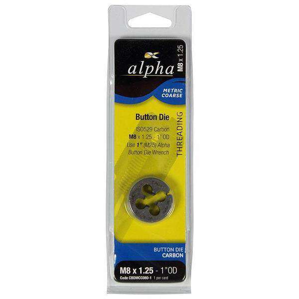 Sheffield Alpha Carbon use with 1 Button Die wrench BSW - Carded