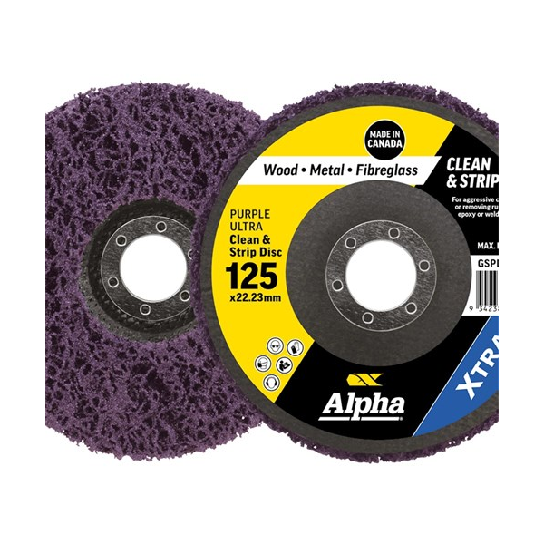 Sheffield ALPHA Clean & Strip Disc Purple ultra XTRA Carded