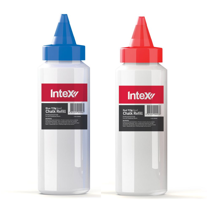 Intex Micro fine Marking chalk Reel Refills Blue & Red 8oz