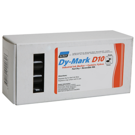 Dy-Mark D10 Ink Marker Permanent Ink Black Box 12
