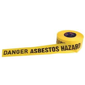 Pro Choice 300m x 75mm Danger Asbestos Dust Hazard Print Barricade Tape