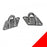 Inox World Stainless Steel Diamond Eye Pad A4 (316) M8 Pack of 5