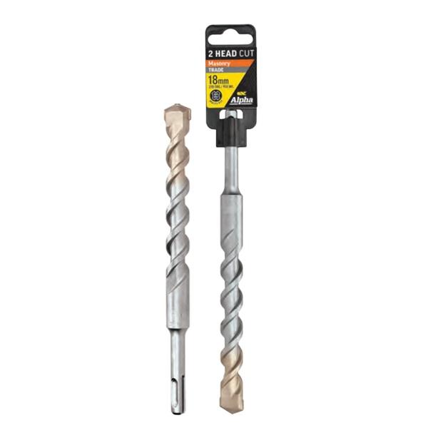 Sheffield Alpha 20mm SDS Plus 2 Head Cut Trade Masonry Drill Bit