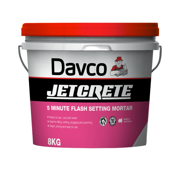 Sika Davco Jetcrete 5 Minute Flash Setting Mortar 8kg