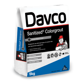 Sika Davco Sanitized Colorgrout Cementitious Tile Grout - 1.5kg