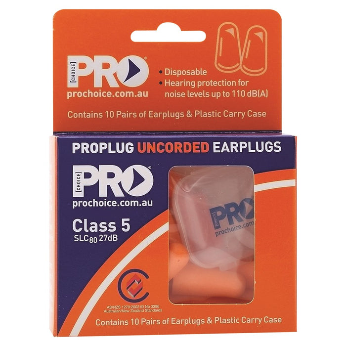 ProChoice Probullet Disposable Uncorded Earplugs 10 Pack Uncorded