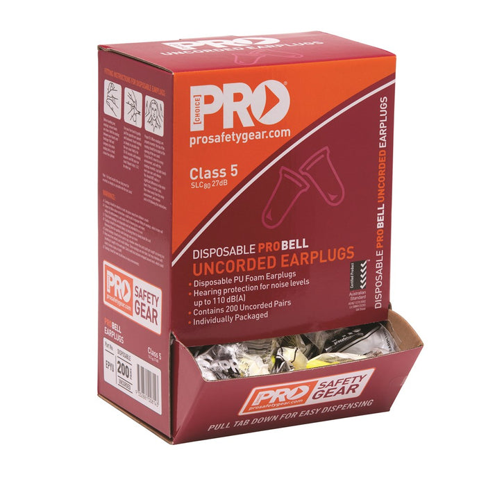 ProChoice Probell Disposable Uncorded Earplugs Uncorded (1443765190728)