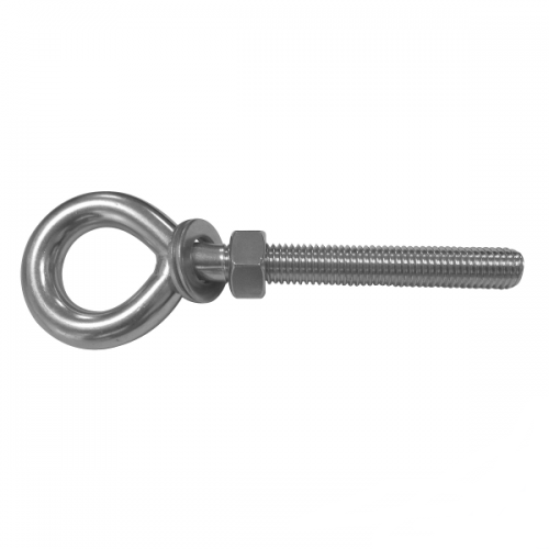 Inox World M12 Eye Bolt Kit With Nut & Washer A2 (304) Pack of 5 (4012673630280)