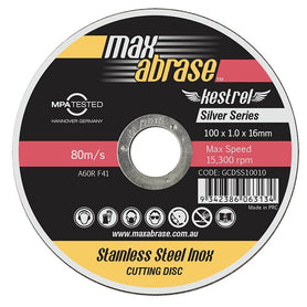 Sheffield Maxabrase 125mm Stainless Silver Series Cutting Disc Pack of 25