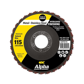 Sheffield ALPHA Flap Disc Hybrid Medium Bulk