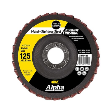 Sheffield ALPHA Flap Disc Hybrid Medium Bulk