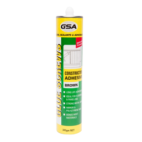 CW GSA Glue Screws Construction Adhesive Brown - 320ml