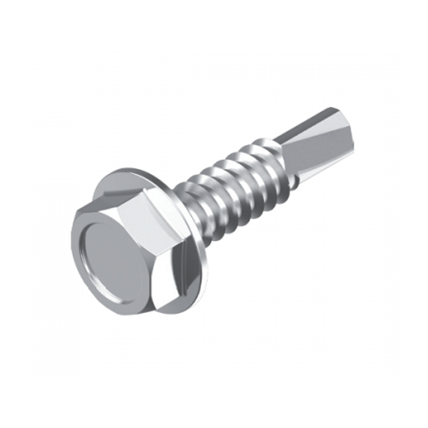 Inox World Hex Flange Self Drilling Screw A2 (304) M5.5X50 Pack of 500 (4041463464008)