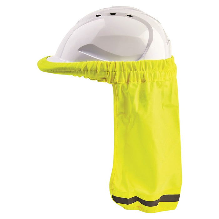 ProChoice Hard Hat Neck Sun Shade Fluro Yellow with 100% Polyester Pack of 10