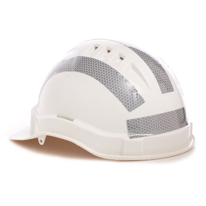 ProChoice Hard Hat Retro Reflective Silver Tape 25mm Curved 10 strips (1443725082696)