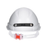 Pro Choice V6 Hard Hat Vented w/Lamp Bracket & Pushlock Harness - White