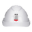 Pro Choice V9 Hard Hat Vented + Lamp Bracket Pushlock Harness - White