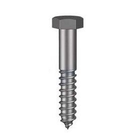 Hobson Hex Coach Screw Zinc Plated AS1393 / CLASS 4.6 UTS M8 Pack of 100