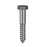 Hobson Hex Coach Screw Zinc Plated AS1393 / CLASS 4.6 UTS M10 Pack of 50