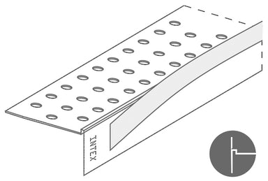 Intex L Bead Perforated PVC Stopping Angle with ZipStrip® 3000mm Box of 50