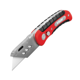 Intex Folding MegaGrip Handle Stainless Steel ABS Utility Knife