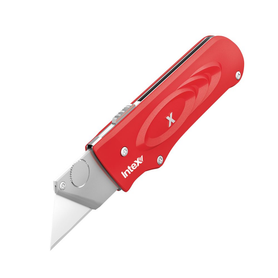 Intex Utility Stainless Retractable TurboKnife® w/5 Bonus Blades Red