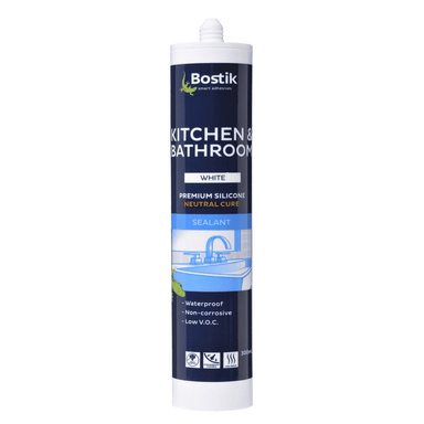 Bostik 300ml Kitchen & Bathroom Silicone Neutral Cure Box of 20 - SPF Construction Products