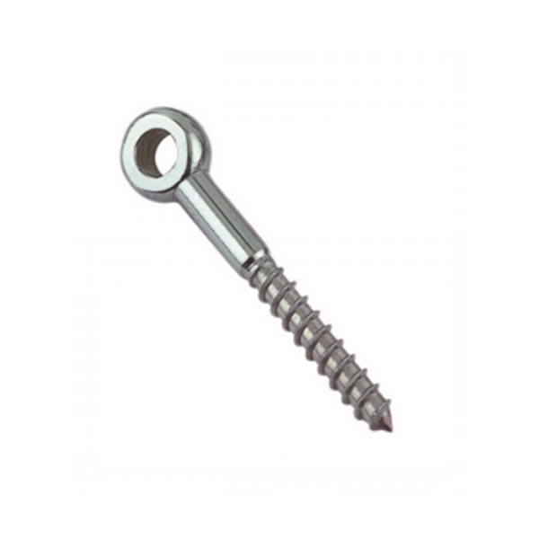 Inox World Stainless Lag (Small) Eye Screw A4 (316) M6x60 Pack of 10 (4048037445704)