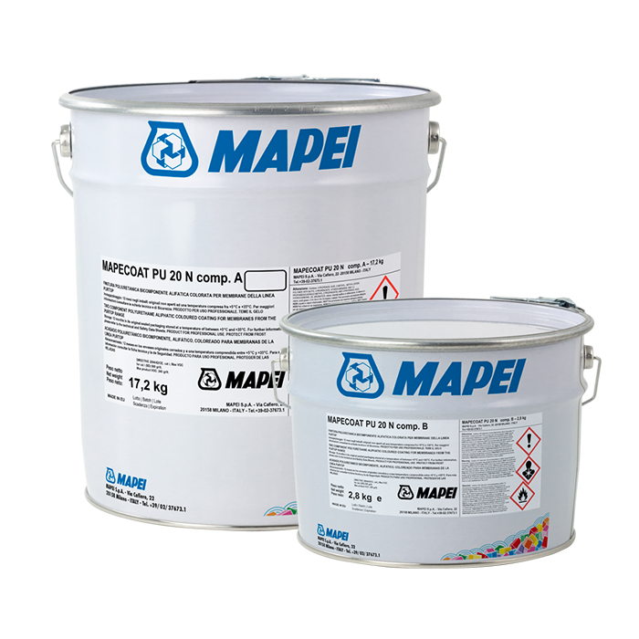 Mapei Mapecoat PU 20 N Two-component Waterproofing - 20kg Kit