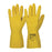 ProChoice Silver lined Latex rubber Gloves Yellow Pack of 12