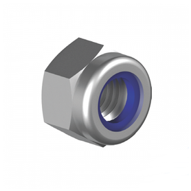 Inox World Steel Hex Nylon Insert Lock Nut A2 (304) UNC Pack of 100 (4023687249992)