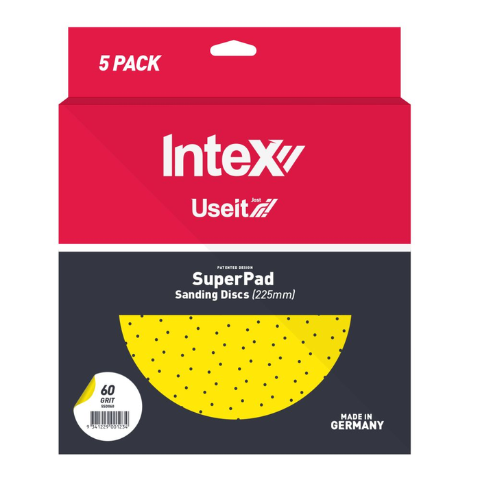 Intex Useit® Sanding Velcro Disc SuperPads 225mm (Pack of 5)