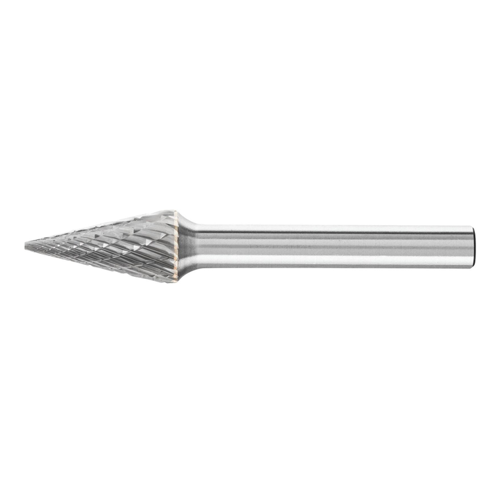 PFERD Conical Pointed Burrs 6mm Shank C3 Plus Standard