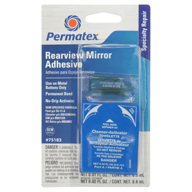 CW PERMATEX Strength Rearview Mirror Adhesive 2 Part Kit Pack of 12