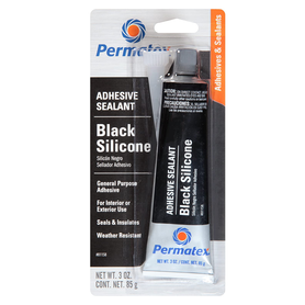 CW PERMATEX Black Silicone Adhesive Sealant