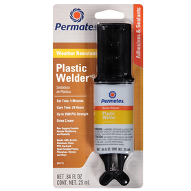 CW PERMATEX  Plastic Welder Epoxy - 25ml dual syringe